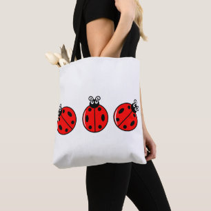 Três Pequenos Damybugs - All-Over-Impressão Bolsa
