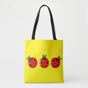Três Pequenos Damybugs - Saco De Tote Com Impress