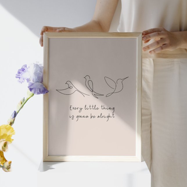 Três Pequenos Pássaros, Crianças, Impressão de Art (Criador carregado)