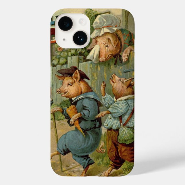 Três Pequenos Porcos Vintage Fairy Tale (Verso)