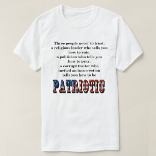 Três pessoas que nunca confiam: T-Shirt