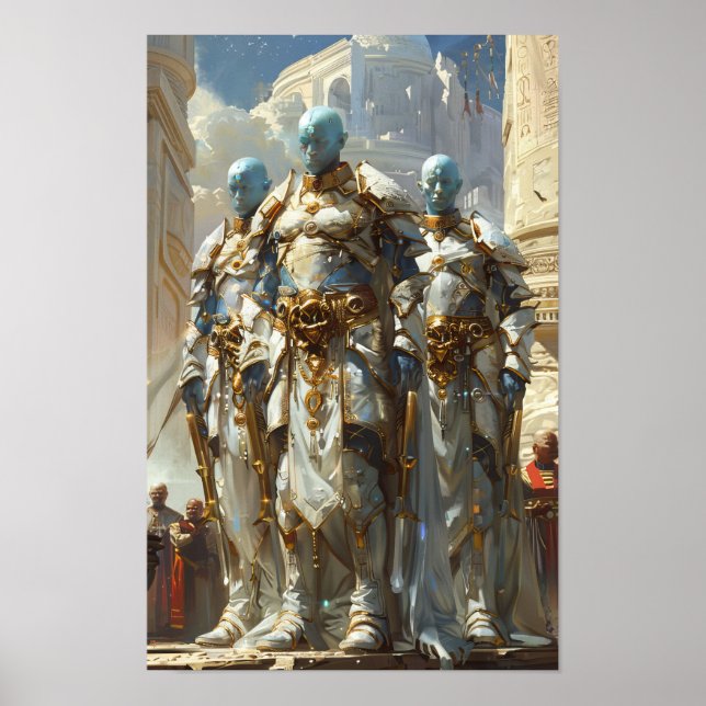 Três poderosos Poster dos Deuses Anunnaki (Frente)