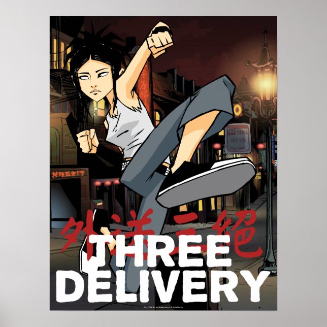Três Poster Sue Delivery™ (Frente)