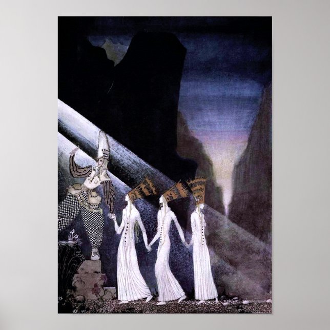 Três princesas no Impressão da montanha azul (Frente)