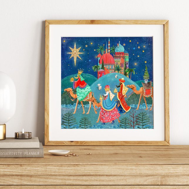 Três reis | Férias de Natal | POSTER (Cute Three Wise Men Christmas Poster)
