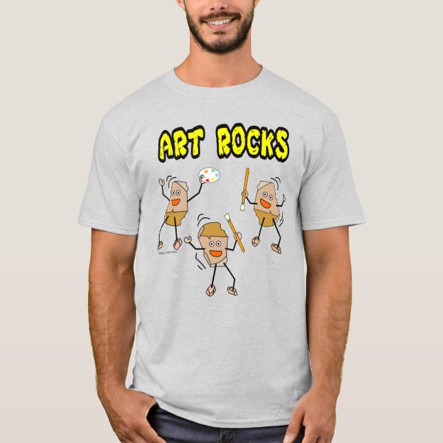 Três Rochas de Arte T-Shirt (Frente)