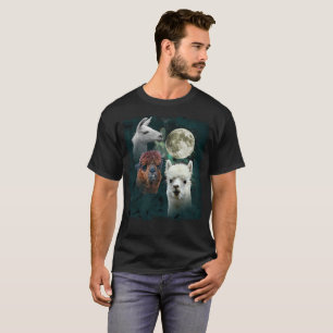 Três t-shirt da paródia da lua do lobo da lua   