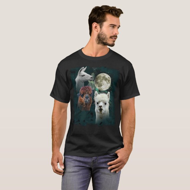 Três t-shirt da paródia da lua do lobo da lua | do (Frente Completa)
