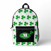 Trevo Monogramado Verde Brilhante St Patrick