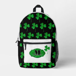 Trevos Brilhantes Verdes Monogramados St Patrick