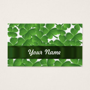 Trevos irlandeses verdes personalizados
