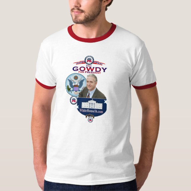 Trey Gowdy para o presidente Campainha T-shirt (Frente)