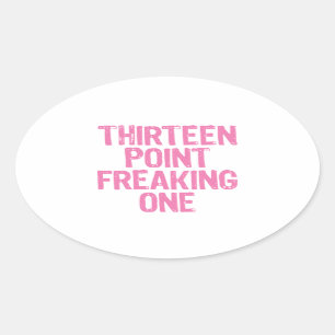 treze pontos, um autocolante