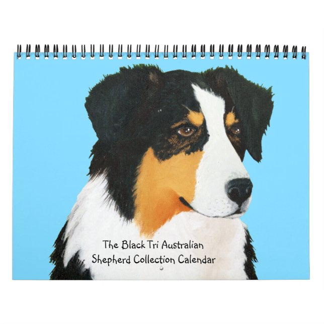 Tri calendário australiano preto da coleção do (Capa)