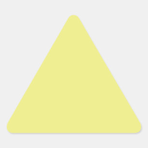 Triangular Adesivo de triângulo amarelo de pasta clara