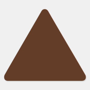 Triangular Adesivo de triângulo castanho