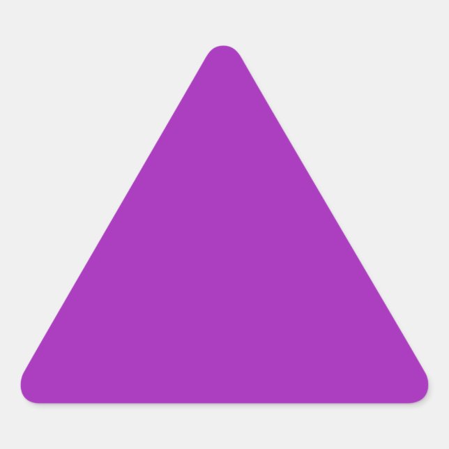 Triangular Adesivo de triângulo de lavanda (Frente)