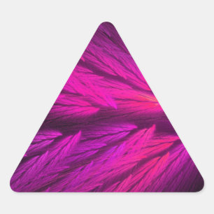 Triangular Adesivo de triângulo frontal Abstrato cor-de-rosa