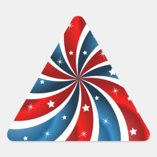 Triangular Adesivo de triângulo Patriótico