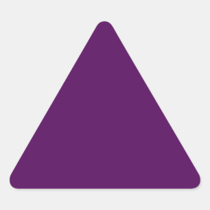 Triangular Adesivo de triângulo roxo de ameixa