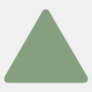 Triangular Adesivo de triângulo verde de sábado