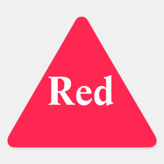 Triangular Adesivo de triângulo vermelho