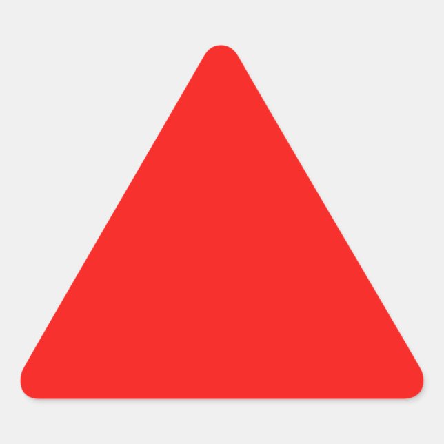 Triangular Adesivo de triângulo vermelho (Frente)