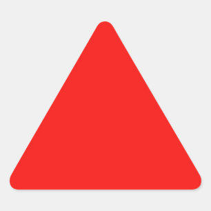 Triangular Adesivo de triângulo vermelho