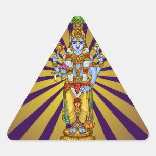 Triangular Adesivo do Senhor Vishnu