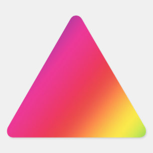Triangular Adesivo do Triângulo das Cores do Arco-Íris