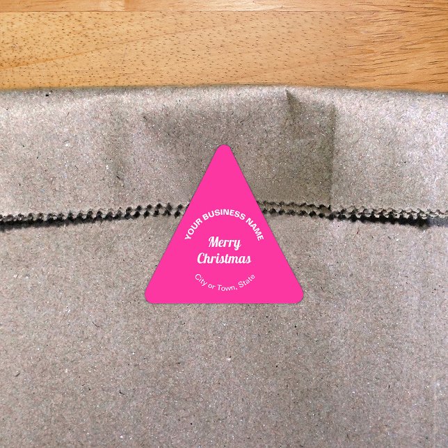 Triangular Adesivo em forma de triângulo comercial de Natal r (Criador carregado)
