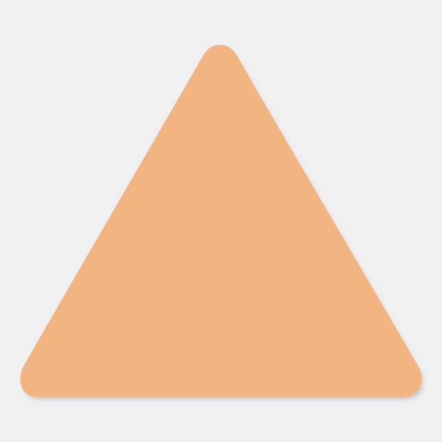 Triangular Adesivo Triângulo Laranja Pastel (Frente)