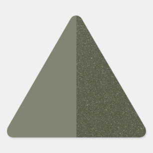 Triangular Adesivo Triângulo Verde Personalizado Dividido à E