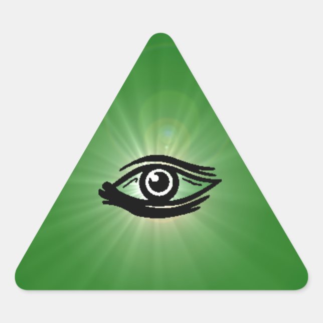 Triangular Vendo o adesivo de triângulo visual (Frente)