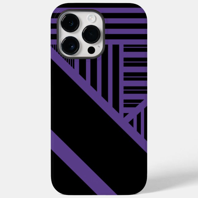 Triângulo Stripes em roxo e preto (Verso)