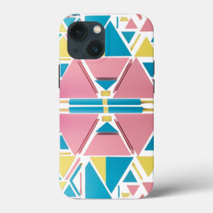 Triângulos Geométricos de Pastel - Maçã Retroativa