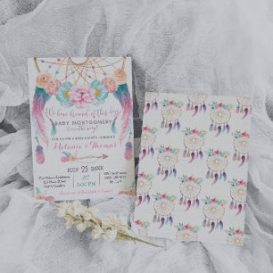 Tribal de Convite para Chás de fraldas do Dreamcat