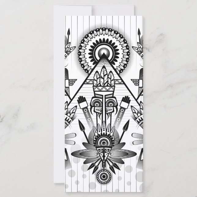 Tribal Nativo abstrato (Frente)