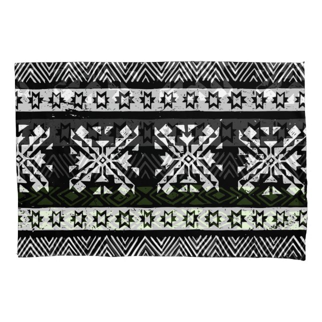 Tribal Navajo, padrão verde branco preto. (Frente)