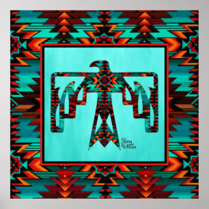 Tribal Thunderbird Poster