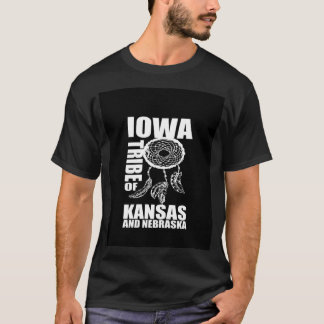 Tribo de Iowa do Kansas e da T-Shirt Gráfica de Ne