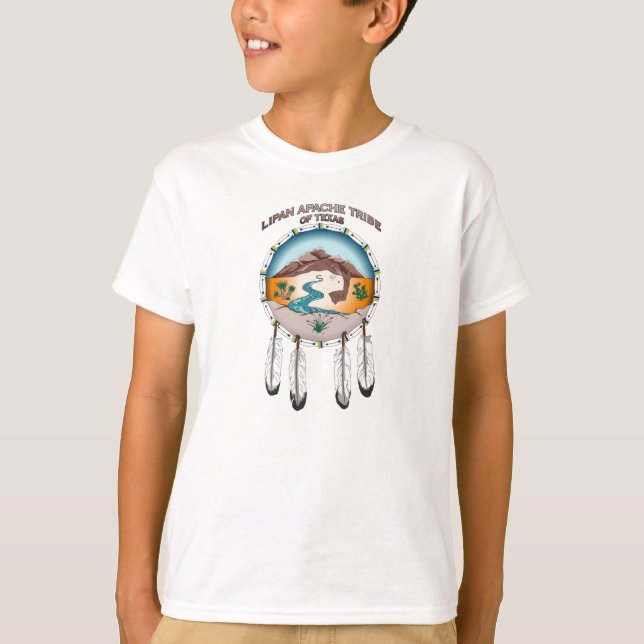 Tribo de Lipan Apache de t-shirt básico do Hanes (Frente)