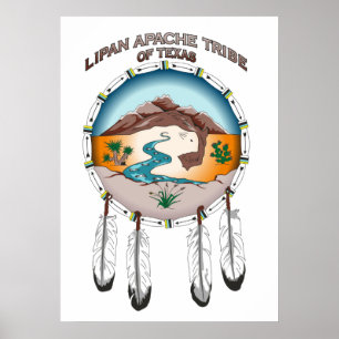Tribo de Lipan Apache de Texas 24" x 33,6" poster
