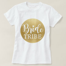 Tribo Dourada de T-Shirt Bridal Camisetas