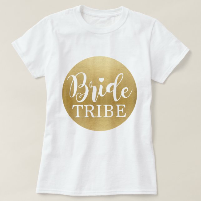Tribo Dourada de T-Shirt Bridal Camisetas (Frente do Design)