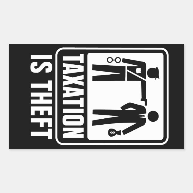 Tributação é o adesivo furto (Frente)