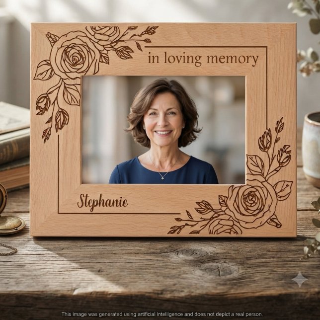Tributo à Filha Memorial Botânico Rosa (Rose botanica memorial tribute frame)