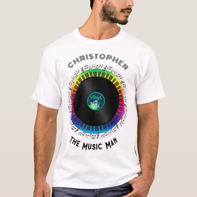 Tributo ao T-Shirt personalizado de música (Frente)