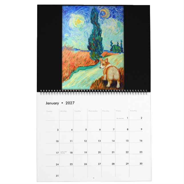 Tributo dos Mestrados do Calendário Pembroke Welsh (Jan 2027)