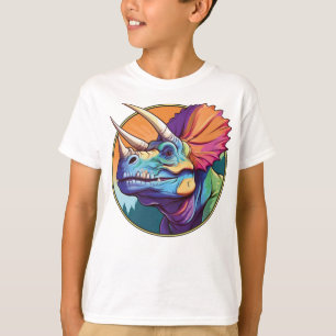 Tricerátops - Camisa T Do Dinossauro Clássico